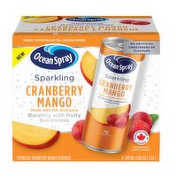 Ocean Spray - Sparkling Cranberry Mango, 6 Each