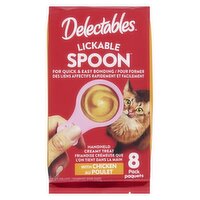 Delectables - Lickable Spoon Handheld Creamy Treat with Chicken 8 Pack, 8 Each