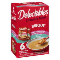 Delectables - Bisque Lickable Treats - Tuna/Chicken, 6 Each