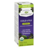 Nature's Way - Organic Sambucus Cold & Flu Relief, 240 Millilitre