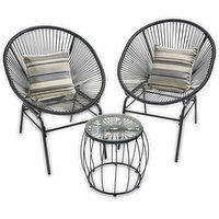 Patio Furniture - Wicker Bistro 3 Piece Set, 1 Each