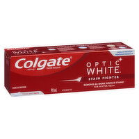 Colgate - Optic White Toothpaste, Stain Fighter Clean Mint, 90 Millilitre