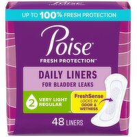 Poise - POISE PANTY LINERS, 48 Each