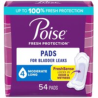 Poise - Pads - Long Length, 54 Each