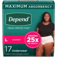 Depend - Fit Flex Underwear for Women LG