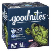 Goodnites - Youth Boy S/M Giga Bedtime, 44 Each