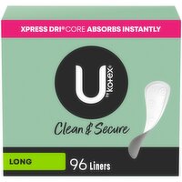 U by Kotex - Lightdays Liners Long, 96 Each