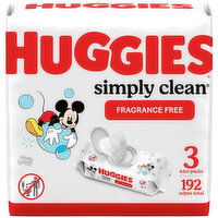 HUGGIES - Simply Clean Wipes - Fragrance Free, 192 Each