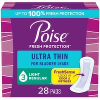 Poise - Ultra Thin Light Absorb Pads, 28 Each