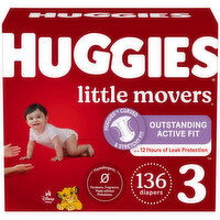 HUGGIES - Little Movers Diapers Step 3 Mega