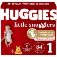 HUGGIES - Little Snugglers Diapers Step 1, 84 Each