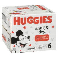 HUGGIES - Snug and Dry Diaper Size 6, 54 Each