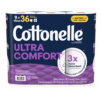 Cottonelle - Ultra Comfort Toilet Paper Mega Roll, 9 Each