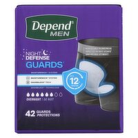 Depend - Mens Night Defense Guards, 42 Each