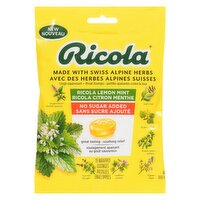 Ricola - Cough Suppressant Throat Lozenges - Lemon Mint - No Sugar Added, 19 Each