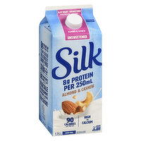 Silk - Almond & Cashew Beverage, Unsweetened, 1.75 Litre