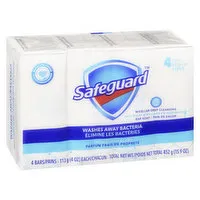 Safeguard - Antibacterial Bar Soap, 4 Each