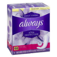 Always - Xtra Protection Panty Liners - Extra Long, 68 Each