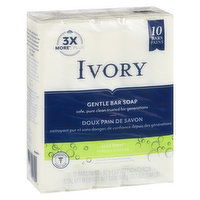 Ivory - Gentle Bar Soap , Aloe Scent 10 Pack