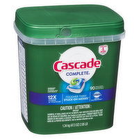 Cascade - Complete Dishwasher Detergent Pacs, 90 Each