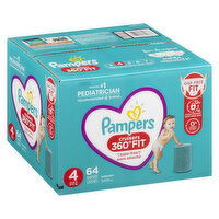 Pampers - Cruisers 360 Size 4 Super, 64 Each