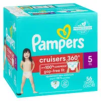 Pampers - Cruisers 360 Fit Diapers - Size 5 Super Pack