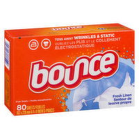 bounce - Fabric Softener Dryer Sheets - Fresh Linen Scent