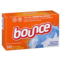 bounce - Fabric Softener Sheets - Fresh Linen, 120 Each