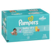 Pampers - Baby Dry Diapers Size 2, 112 Each