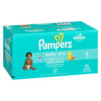 Pampers - Baby Dry Diapers - Size 4 Super Pack, 92 Each