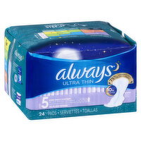 Always - Ultra Thin Pads with Flexi Wings, 24 Each