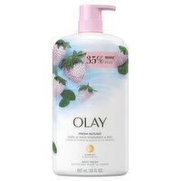 Olay - White Strawberry Mint Body Wash, 887 Millilitre