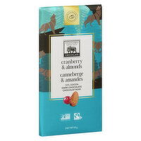 Endangered Species - Chocolate Bar - Dark Chocolate with Cranberries & Almonds