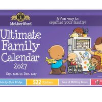 Motherword - Magnetic Fridge Calendar, 16 Month, 1 Each