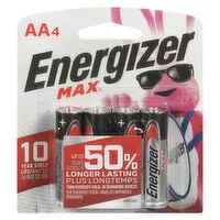 Energizer - Max AA Alkaline Batteries, 4 Each