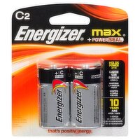 Energizer - C Alkaline Batteries, 2 Each