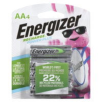 Energizer - Recharge Power Plus AA4 Batteries, 4 Each