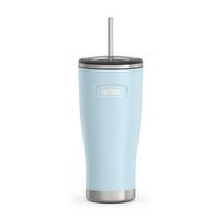 Thermos - Stainless Steel Glacier Cold Cup w/Stainless Steel Straw, 710 Millilitre