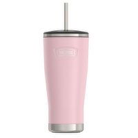 Thermos - Stainless Steel Sunset Pink Cold Cup With Stainless Steel Straw, 710 Millilitre