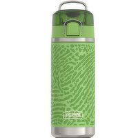 Thermos - Stainless Steel Green Thumbprint Water Bottle w/Spout, 530 Millilitre