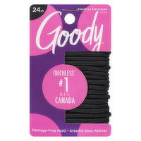 Goody - Ouchless No Metal Gentle Elastics, 24 Each