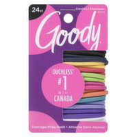 Goody - Ouchless No Metal Elastics, 24 Each