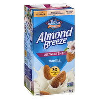 Blue Diamond - Almond Breeze - Unsweetened Vanilla, 1.89 Litre