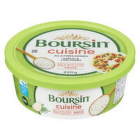 Boursine - Cuisine Cream Cheese Sauce, Garlic & Herb, 220 Gram