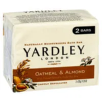 Yardley - Nourishing Bath Bar Oatmeal & Almond, 2 Each