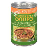 Amy's - AK Soup Lentil Veg Low Sodium Organic, 398 Millilitre