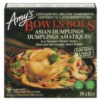 AMY'S - BOWL ASIAN DUMPLING, 241 Gram