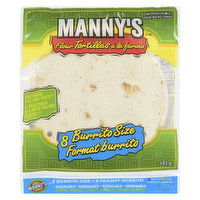 Manny's - Flour Tortillas, Burrito Size, 482 Gram