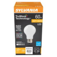 Sylvania - LED 60W A19 Soft White Dimmable Frosted, 1 Each