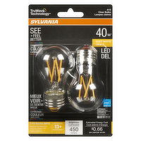 Sylvania - LED 40W A15 Soft White Bulbs Clear, 2 Each